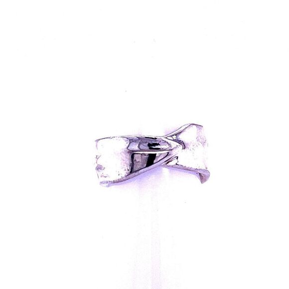 Tiffany & Co Leaf Ring Size 4 Sterling Silver 5 Grams Estate TIF861 - Picture 1 of 15
